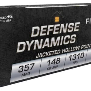 Fiocchi 357E Defense Dynamics 357Mag 148gr Jacketed Hollow Point 50 Per Box/20 Case