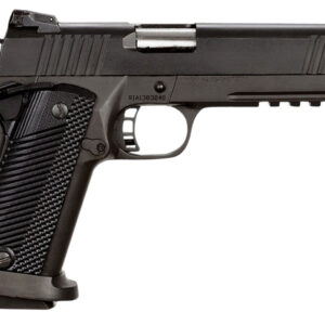 Rock Island 51679 Tac Ultra FSHC 9mm Luger Caliber with 5" Barrel, 17+1 Capacity, Overall Black Parkerized Finish Steel, Picatinny Rail/Beavertail Frame, Serrated Slide & Black G10 Grip