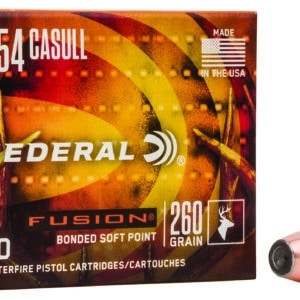 Federal F454FS1 Fusion Handgun 454Casull 260gr Fusion Soft Point 20 Per Box/10 Case