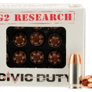 G2 Research G00621 Civic Duty 380ACP 64gr Copper Expansion Projectile 20 Per Box/25 Case