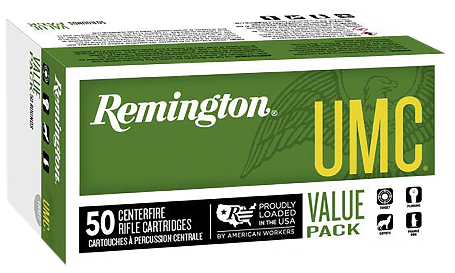 Remington Ammunition 23908 UMC Value Pack 223Rem 50gr Jacketed Hollow Point 50 Per Box/8 Case