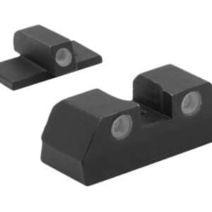 Meprolight USA 151203101 Tru-Dot Green Tritium White Outline Front Sight-Green Tritium White Outline Rear Sight KAHR Arms K/P/MK/PM