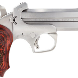 Bond Arms BASS4 Snakeslayer IV 45 Colt (LC) 2rd 4.25" Barrel,  Stainless Metal Finish, Blade Front/Fixed Rear Sights, Automatic Extractors & Rebounding Hammer, Extended Rosewood Grip, Manual Safety