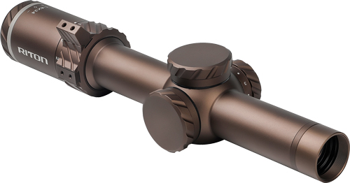 RITON 3 TACTIX SCOPE 1-8X24 - 30MM SFP ILLUM OT RETICLE FDE
