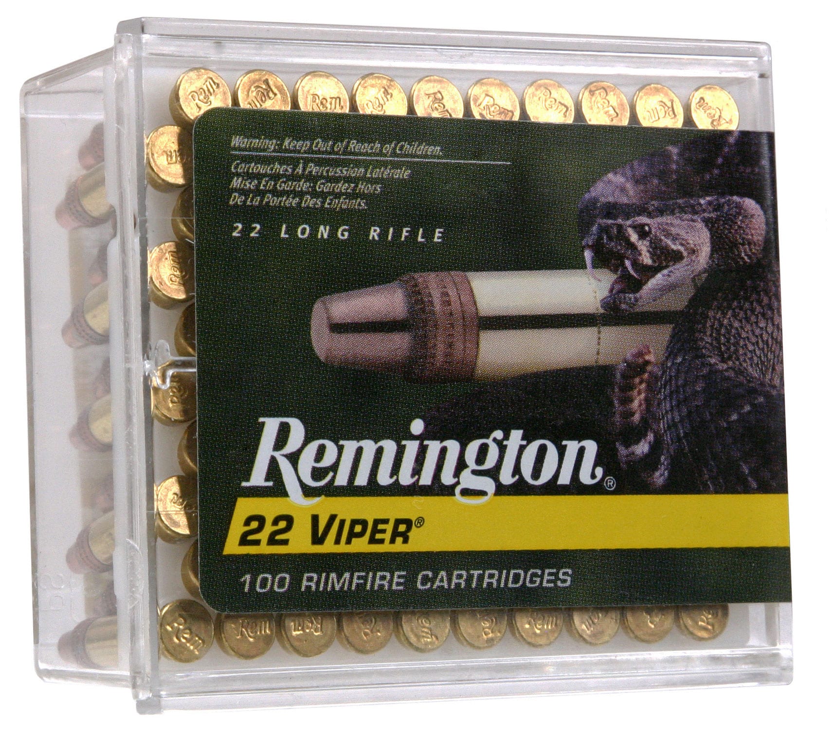 Remington Ammunition 21288 Viper 22LR 36gr Truncated Cone Solid 100 Per Box/50 Case