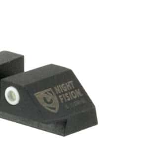 Night Fision GLK001003WGZ Tritium Night Sights For Glock Green Tritium White Outline Front Sight- Green Tritium Black Outline Rear Sight Glock 17/17L/19/22