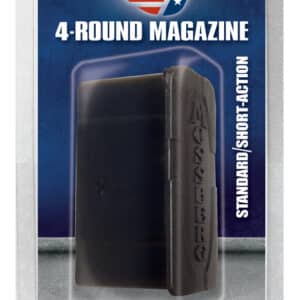 Mossberg 95347 Drop Box Magazine Patriot 5rd 6.5 Creedmoor/308 Win/7mm-08 Rem/243 Win Fits Mossberg 4x4 Short Action Black Polymer