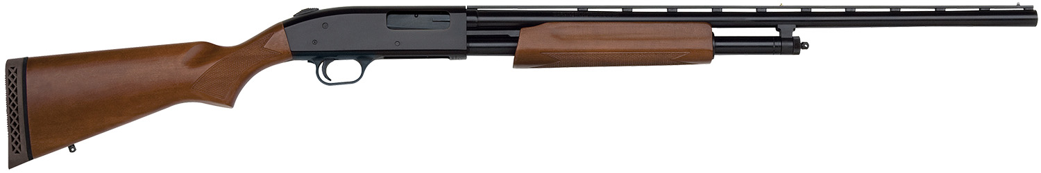 Mossberg 50136 500 All Purpose Full Size 20 Gauge Pump 3" 5+1 26" Blued Vent Rib Barrel, Blued Integral Scope Mount Steel Receiver, Fixed Hardwood Stock, Right Hand, Accu-Set Chokes