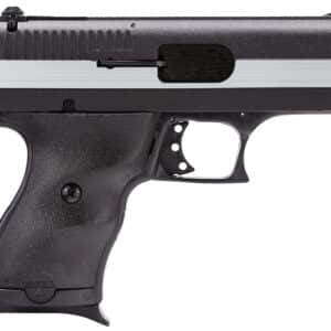 Hi-Point CF380 CF 380 ACP 8+1, 3.50" Black Steel Barrel, Black Powder Coated/Chrome Serrated Steel Slide, Black Polymer Frame & Grip