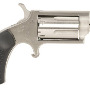 North American Arms 22MSGRCHSS Mini-Revolver Carry Combo Sports South Exclusive 22 WMR 5 Shot 1.13" Stainless Steel Barrel, Frame & Cylinder, Black Rubber Grip, Exposed Hammer, Side Carry Holster