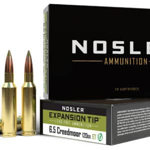 Nosler 40398 E-Tip 6.5Creedmoor 120gr E Tip Lead Free 20 Per Box/10 Case