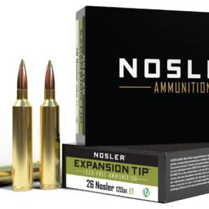 Nosler 40302 E-Tip  26Nosler 120gr E Tip Lead Free 20 Per Box/10 Case