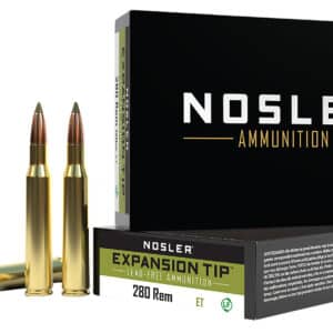 Nosler 40511 E-Tip 280Rem 140gr E Tip Lead Free 20 Per Box/10 Case