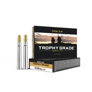 Nosler 40608 Trophy Grade Safari 375H&HMag 300gr Nosler Solid 20 Per Box/10 Case