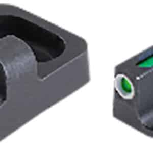 TruGlo TG13RM1PB TFX Pro Sights For Remington Shotguns Black | Green Tritium Fiber Optic White Outline Front Sight Black Rear Sight