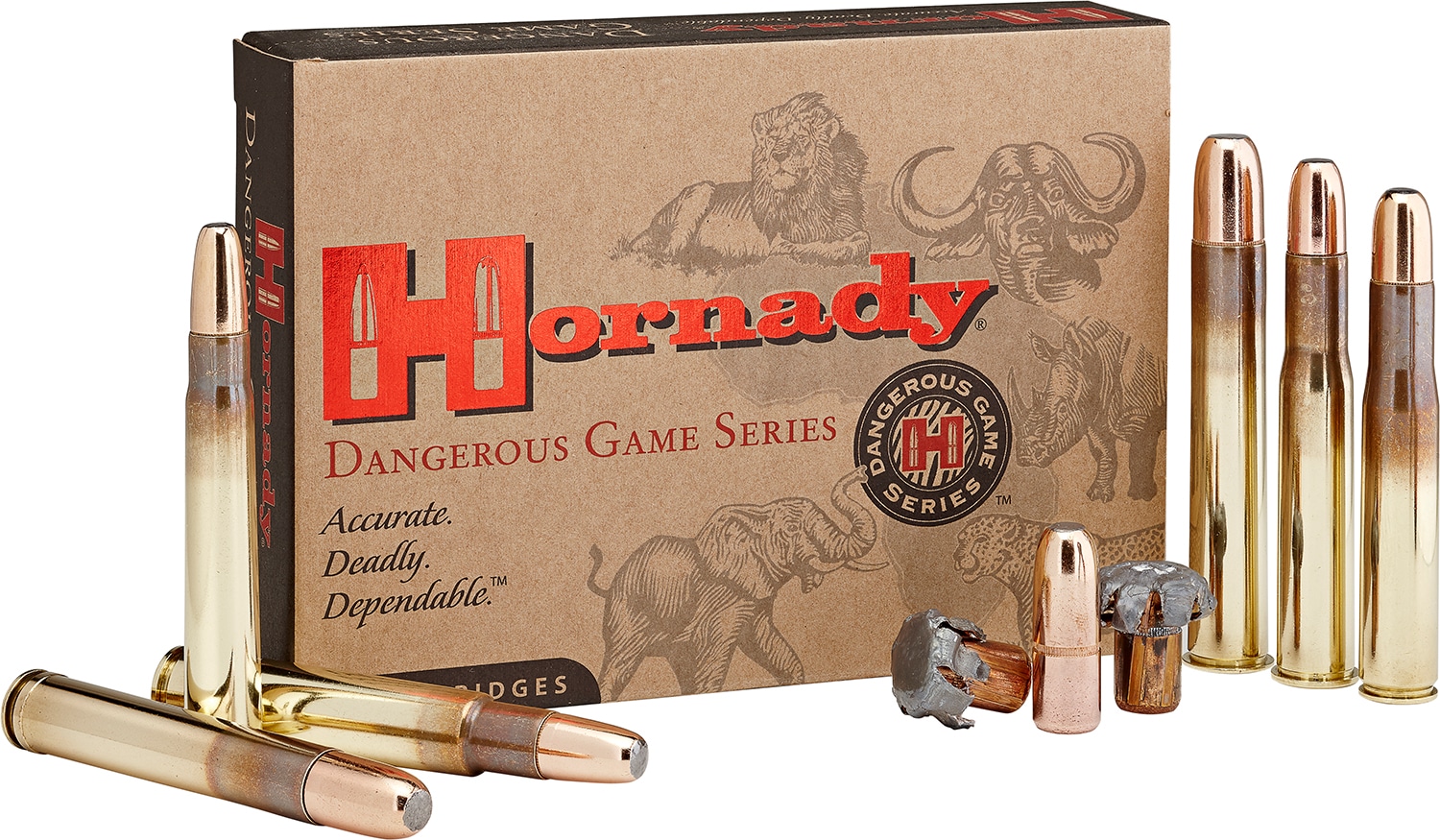 Hornady 82614 Dangerous Game 458Lott 500gr DGX Bonded 20 Per Box/6 Case