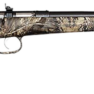 Crickett KSA2284 Youth  22 WMR 1rd 16.12" Blued Barrel/Receiver, Fixed Front/Adjustable Rear Peep Sights, Mossy Oak Break-Up Synthetic Stock w/11.5" LOP, Rebounding Firing Pin Safety