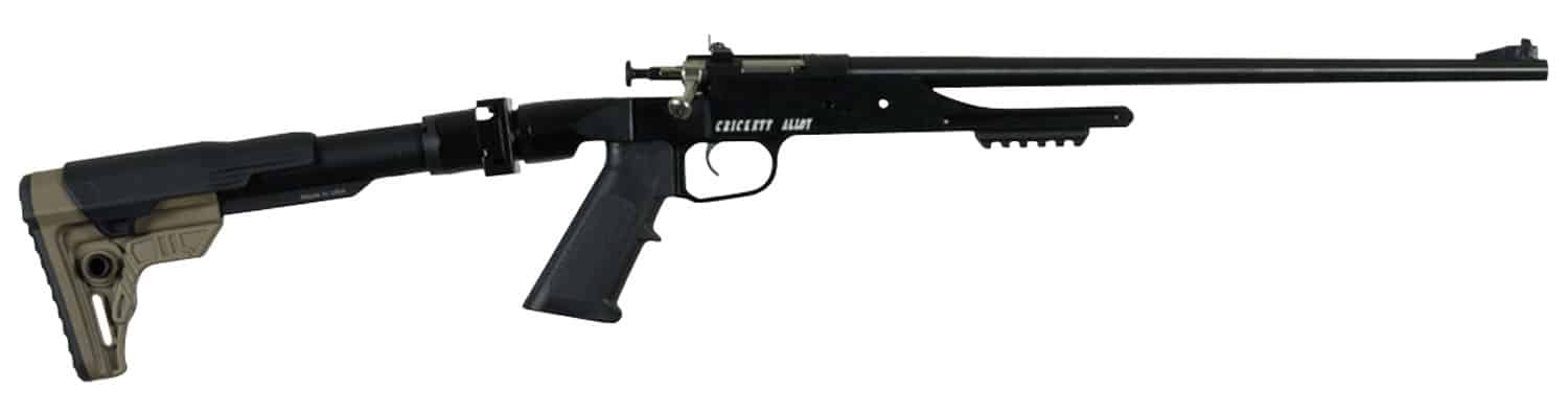 Crickett KSA2180 Precision 22 LR 1 rd 16.13" Blued Steel Barrel, Blued Steel w/Picatinny Rail Receiver, Black Adjustable Stock