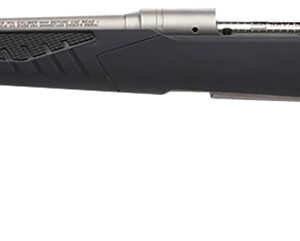Savage Arms 57059 110 Storm Full Size 300 Win Mag 3+1 24" Matte Button-Rifled Barrel, Matte Drilled & Tapped Stainless Steel Receiver, AccuStock Matte Gray Synthetic Stock, Left Hand
