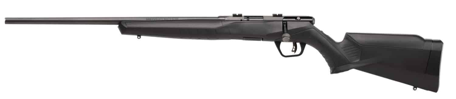 Savage Arms 70240 B Series F Full Size 22 LR 10+1 21" Matte Black Button Rifled Barrel, Matte Black Drilled & Tapped Carbon Steel Receiver, Matte Black Synthetic Stock, Left Hand