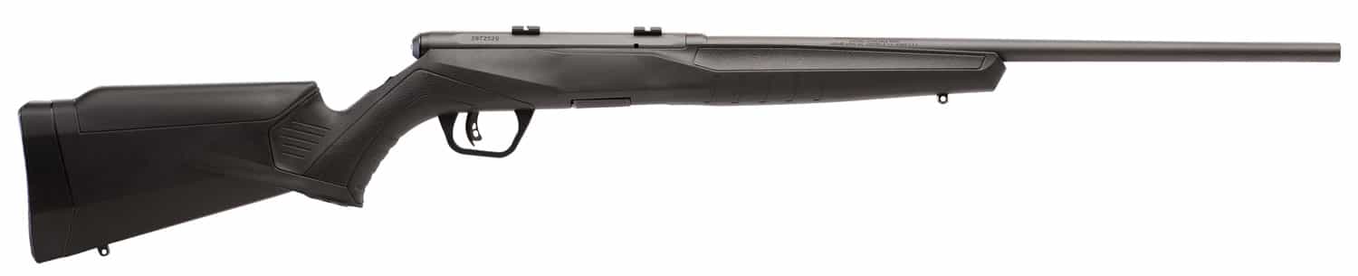 Savage Arms 70540 B Series F Full Size 22 WMR 10+1 21" Matte Black Button Rifled Barrel, Matte Black Drilled & Tapped Carbon Steel Receiver, Matte Black Fixed Synthetic Stock, Left Hand
