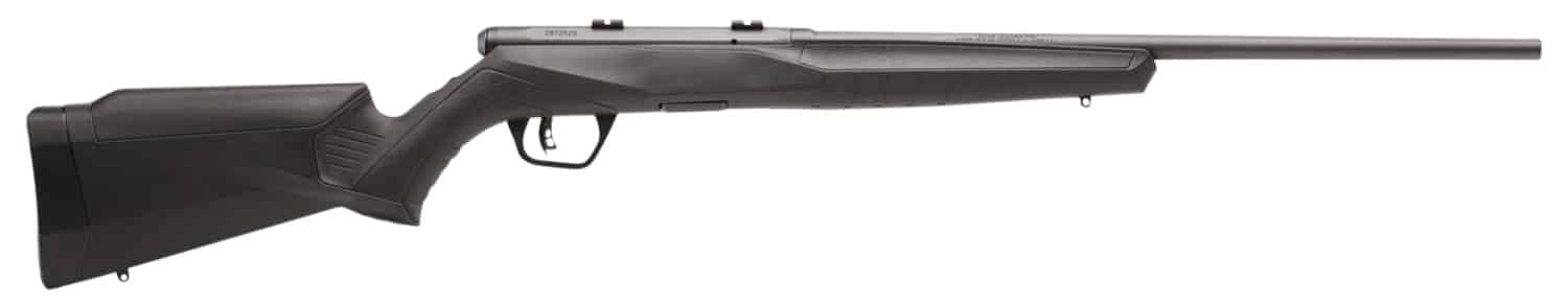 Savage Arms 70840 B17 F Compact 17 HMR 10+1 18" Matte Black Button Rifled Barrel, Matte Black Drilled & Tapped Carbon Steel Receiver, Matte Black Fixed Synthetic Stock, Left Hand