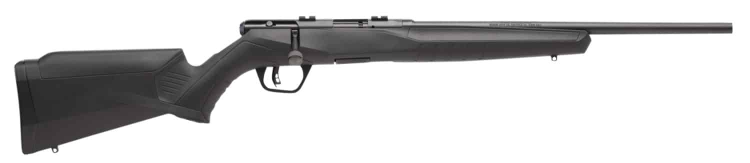 Savage Arms 70814 B17 F Compact 17 HMR 10+1 18" Matte Black Button Rifled Barrel, Matte Black Drilled & Tapped Carbon Steel Receiver, Matte Black Fixed Synthetic Stock, Right Hand