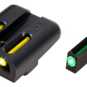 TruGlo TG131GT2Y TFO  Green/Tritium/Fiber Optic Front Sight-Yellow/Tritium/Fiber Optic Rear Sight Glock 20/21