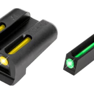 TruGlo TG131XTY TFO Green/Tritium/Fiber Optic Front Sight-Yellow/Tritium/Fiber Optic Rear Sight Springfield Armory XD
