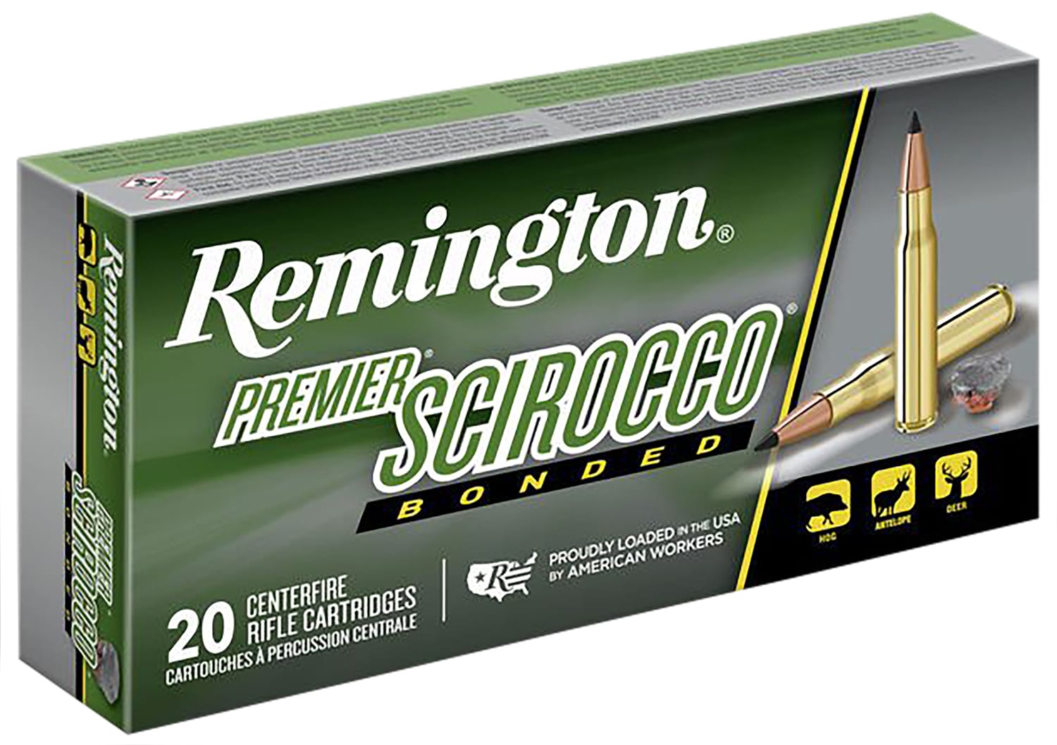 Remington Ammunition 29318 Premier Scirocco Bonded 30-06Springfield 150gr Swift Scirocco Bonded 20 Per Box/10 Case