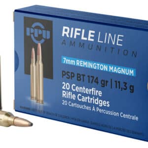 PPU PP7RM2 Standard Rifle 7mmRemMag 174gr Pointed Soft Point Boat Tail 20 Per Box/10 Case
