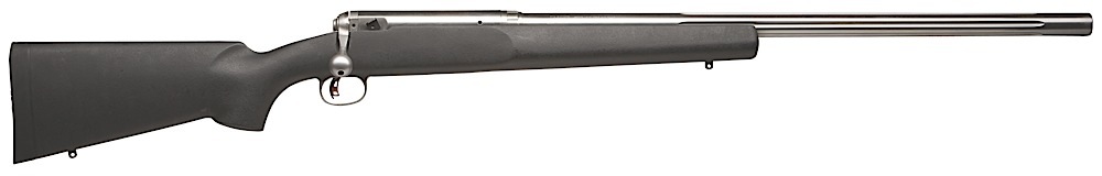 Savage Arms 18671 12 LRPV Full Size 6mm BR 1rd 26" Matte Heavy Fluted Barrel, Matte Stainless Steel Receiver w/Picatinny Rail, Matte Black HS Precision w/V-Block Synthetic Stock, Right Hand