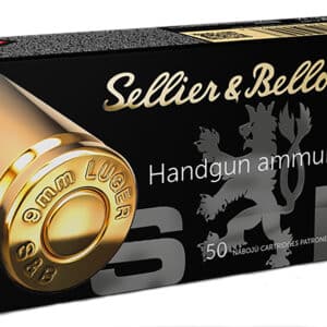 Sellier & Bellot SB9B Handgun 9mmLuger 124gr Full Metal Jacket 50 Per Box/20 Case