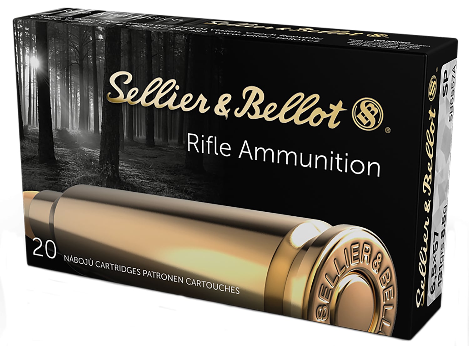 Sellier & Bellot SB6557A Rifle 6.5x57mm 131gr Soft Point 20 Per Box/20 Case