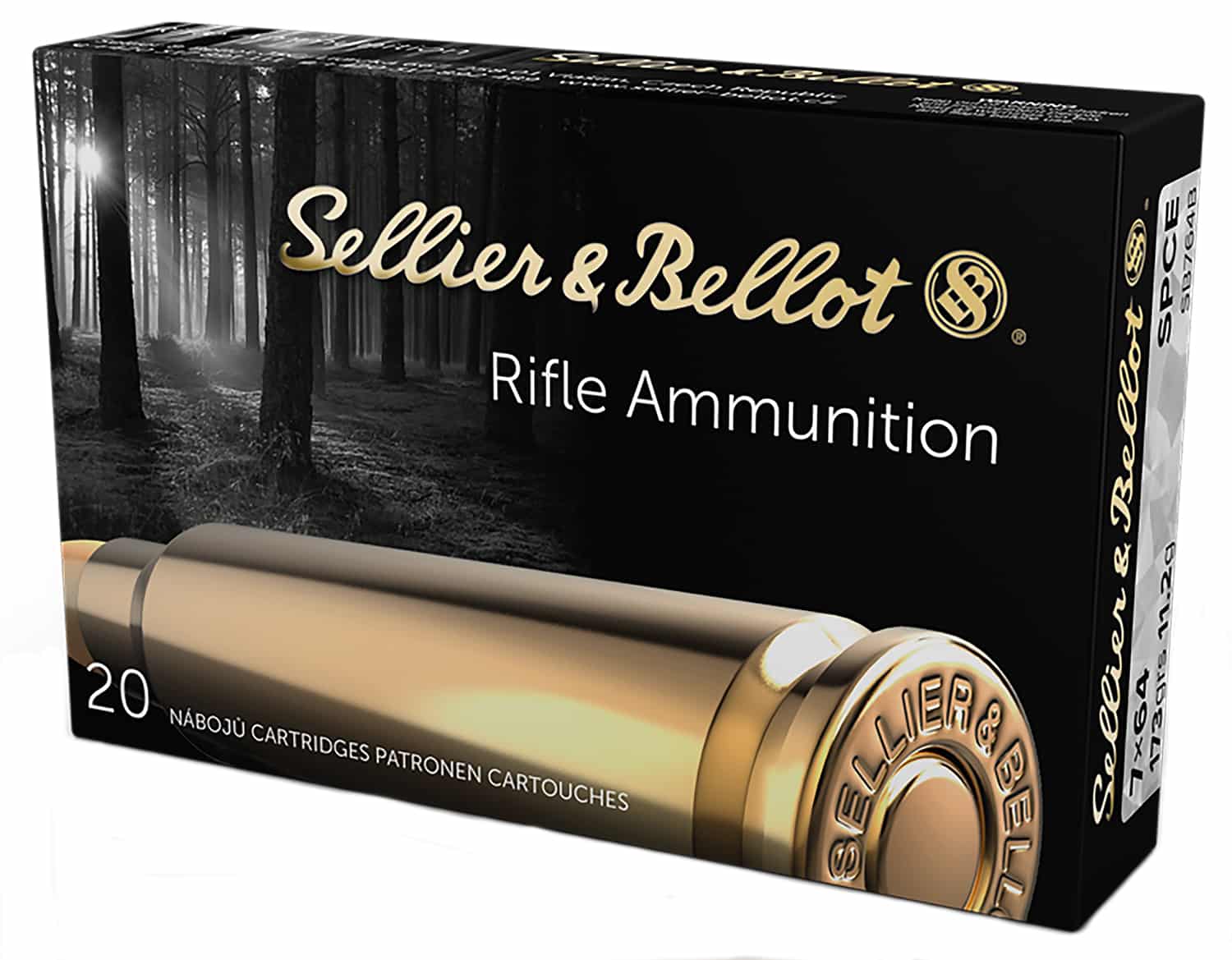 Sellier & Bellot SB764B Rifle 7x64mmBrenneke 173gr Soft Point Cut Through Edge 20 Per Box/20 Case