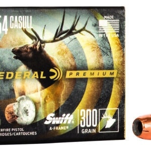 Federal P454SA Premium 454Casull 300gr Swift A Frame 20 Per Box/10 Case