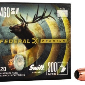 Federal P460SA Premium 460S&W Mag 300gr Swift A Frame 20 Per Box/10 Case