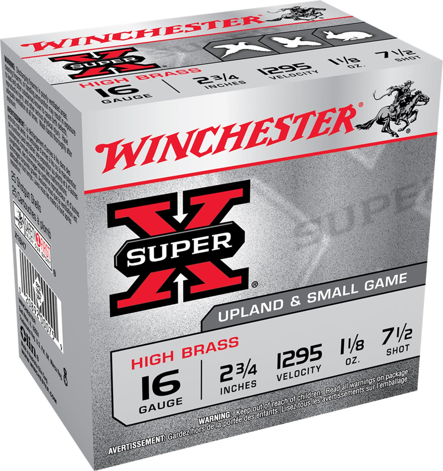 Winchester Ammo X16H7 Super X Heavy Game Load 16Gauge 2.75" 1 1/8oz 7.5Shot 25 Per Box/10 Case