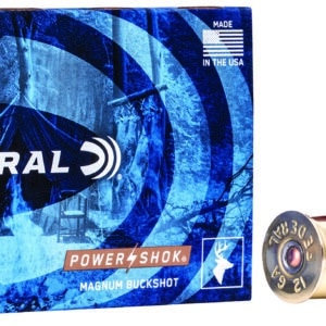 Federal F13100 Power-Shok Magnum 12Gauge 3" 1 7/8oz 00BuckShot 5 Per Box/50 Case