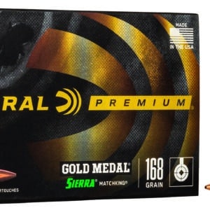 Federal GM308M Premium Gold Medal 308Win 168gr Sierra MatchKing BTHP 20 Per Box/10 Case