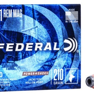 Federal C41A Power-Shok Handgun 41RemMag 210gr Jacketed Hollow Point 20 Per Box/25 Case