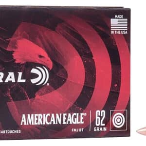 Federal AE223N American Eagle Rifle 223Rem 62gr Full Metal Jacket Boat Tail 20 Per Box/25 Case