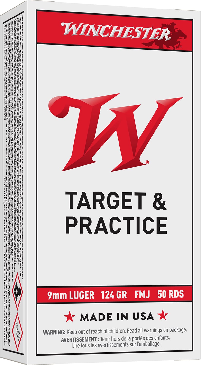 Winchester Ammo USA9MM USA 9mmLuger 124gr Full Metal Jacket 50 Per Box/10 Case