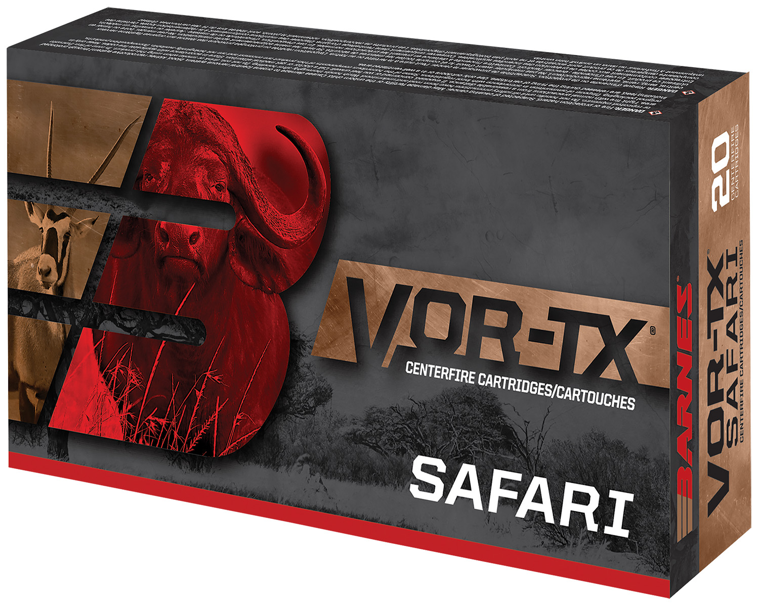 Barnes Bullets 22017 VOR-TX Safari 416Rem Mag 400gr Barnes TSX Flat Base 20 Per Box/10 Case