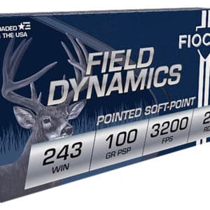 Fiocchi 243SPD Field Dynamics 243Win 100gr Pointed Soft Point 20 Per Box/10 Case