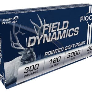 Fiocchi 300WMB Field Dynamics  300WinMag 180gr PSP Interlock BT 20 Per Box/10 Case