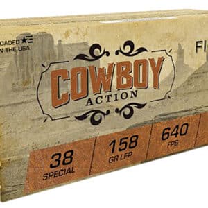 Fiocchi 38CA Cowboy Action 38Special 158gr Lead Flat Point 50 Per Box/10 Case