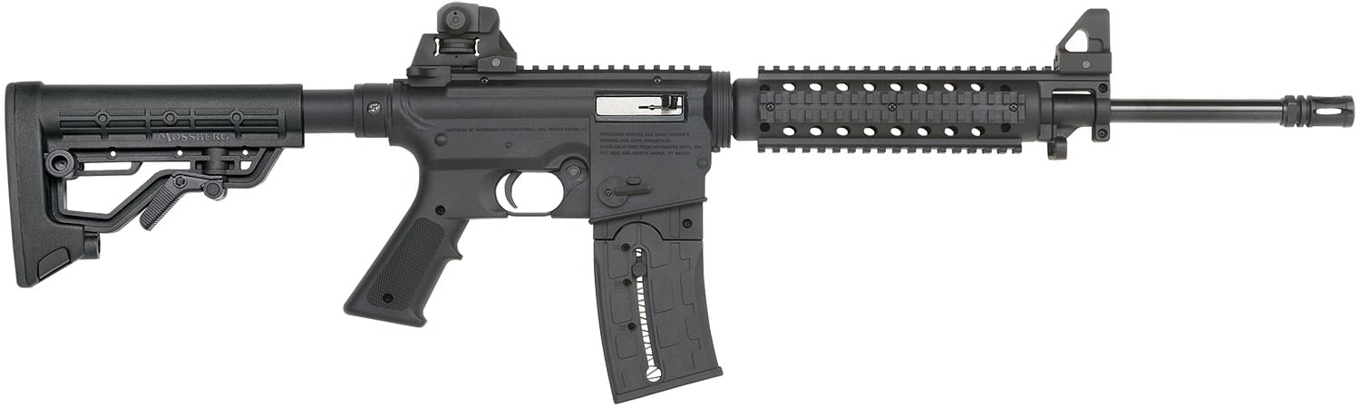 Mossberg 37209 715 Tactical Full Size 22 LR 25+1 16.25" Matte Blued Steel Barrel, Black Picatinny Rail Receiver, Black A2 Adjustable Synthetic Stock, Black Polymer Grip, Right Hand