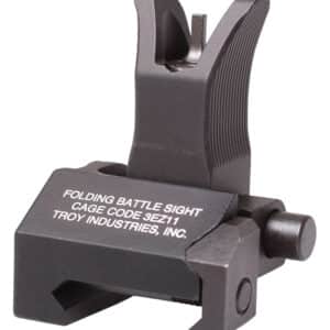 Troy Ind SSIGFBSFMBT01 Tritium Front Folding BattleSight M4  Black Hardcoat Anodized for M4