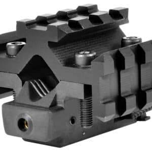 NcStar ATRLS Tri-Rail Universal Barrel Mount Black Anodized Red Laser